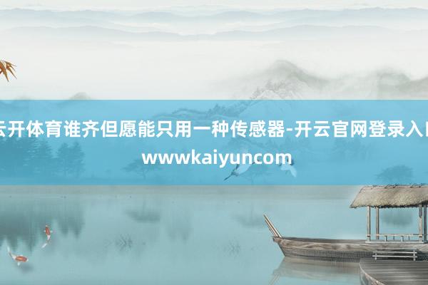 云开体育谁齐但愿能只用一种传感器-开云官网登录入口 wwwkaiyuncom