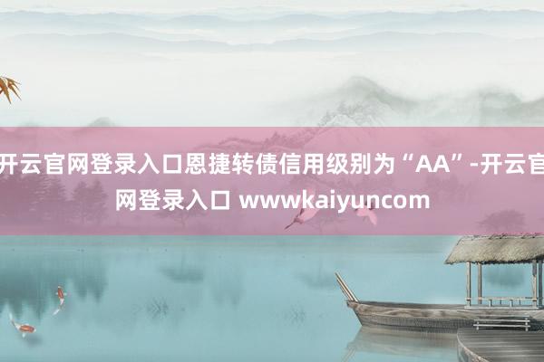 开云官网登录入口恩捷转债信用级别为“AA”-开云官网登录入口 wwwkaiyuncom