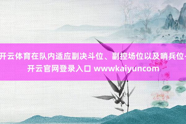 开云体育在队内适应副决斗位、副控场位以及哨兵位-开云官网登录入口 wwwkaiyuncom