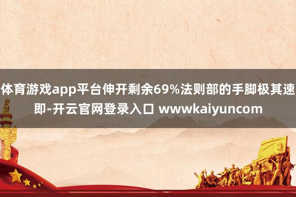 体育游戏app平台伸开剩余69%法则部的手脚极其速即-开云官网登录入口 wwwkaiyuncom